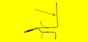 parking brake câble  right section XYJK800 4WD