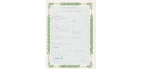 COC EEC certificat homologation M  DUBOIS