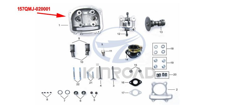 kinroad 150 cc testata cilindri kinroad 150 cc testata cilindri