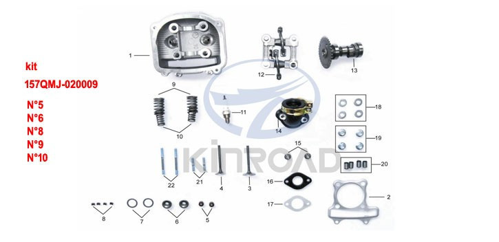 kit molle per valvole kinroad 150 cc kit molle per valvole kinroad 150 cc