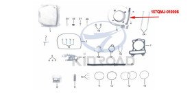 Kinroad cylinder block 150 cc