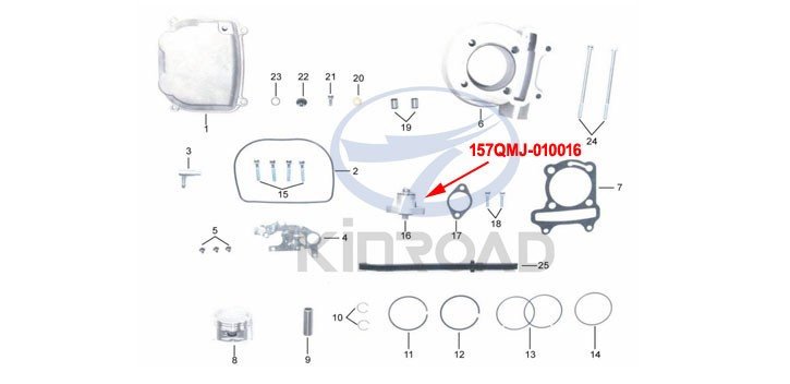 Cam Chain Adjuster kinroad 150 cc