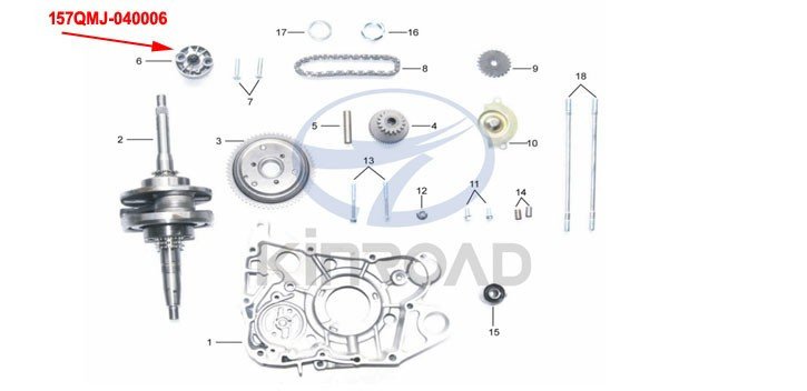 Oil Pump KINROAD 150 CC Oil Pump KINROAD 150 CC