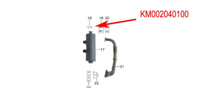 joint echappement kinroad 650 cc