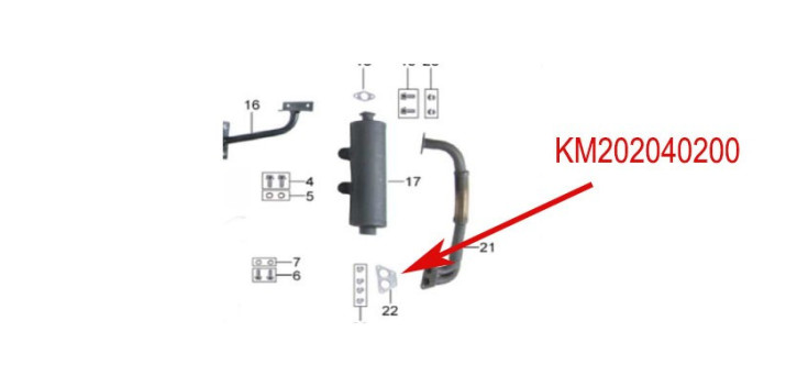 junta de escape kinroad 650 cc junta de escape kinroad 650 cc