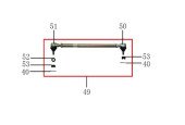 Ball joint, steering pulling bar Left-hand screw