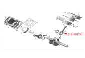 Connecting rod assembly Odes 800cc