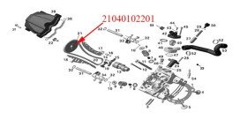 Odes 800 Camshaft sprocket, 42 teeth