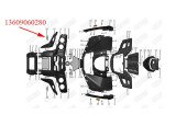 Headlight Insulation Board RH Odes 800