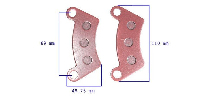 Plaquette de freins avant Kinroad 650 800 1100 cc Plaquette de freins avant Kinroad 650 800 1100 cc