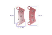 Pastilla de freno delantero Kinroad 650 800 1100 cc