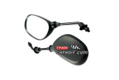 Right or left buggy rearview mirror