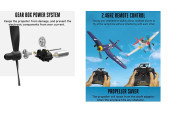 RC Corsair F4U Airplane Xpilot One Key Aerobatic 761-8 RTF