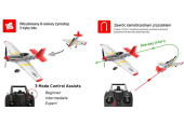 Mini Mustang P51D 4-Kanal Flugzeug mit Xpilot Stabilisator 