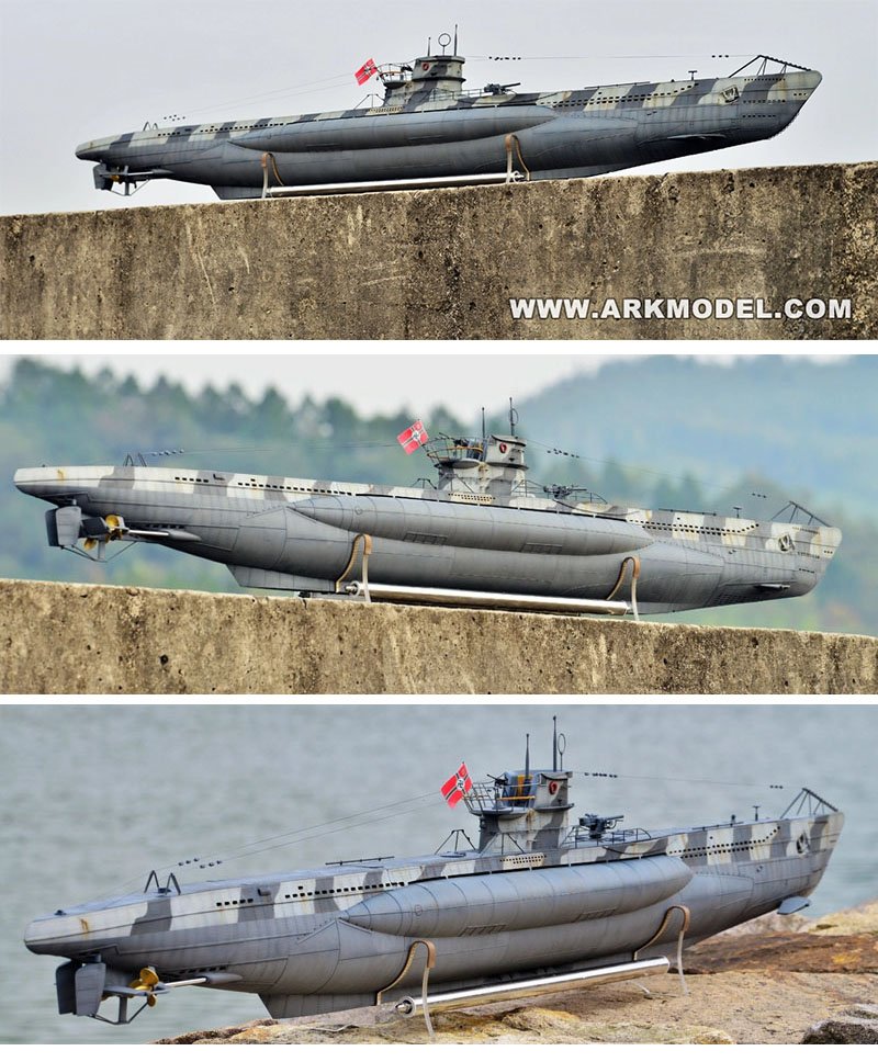 U-Boat allemand Type VIIC sous-marin au 1/48 Kit